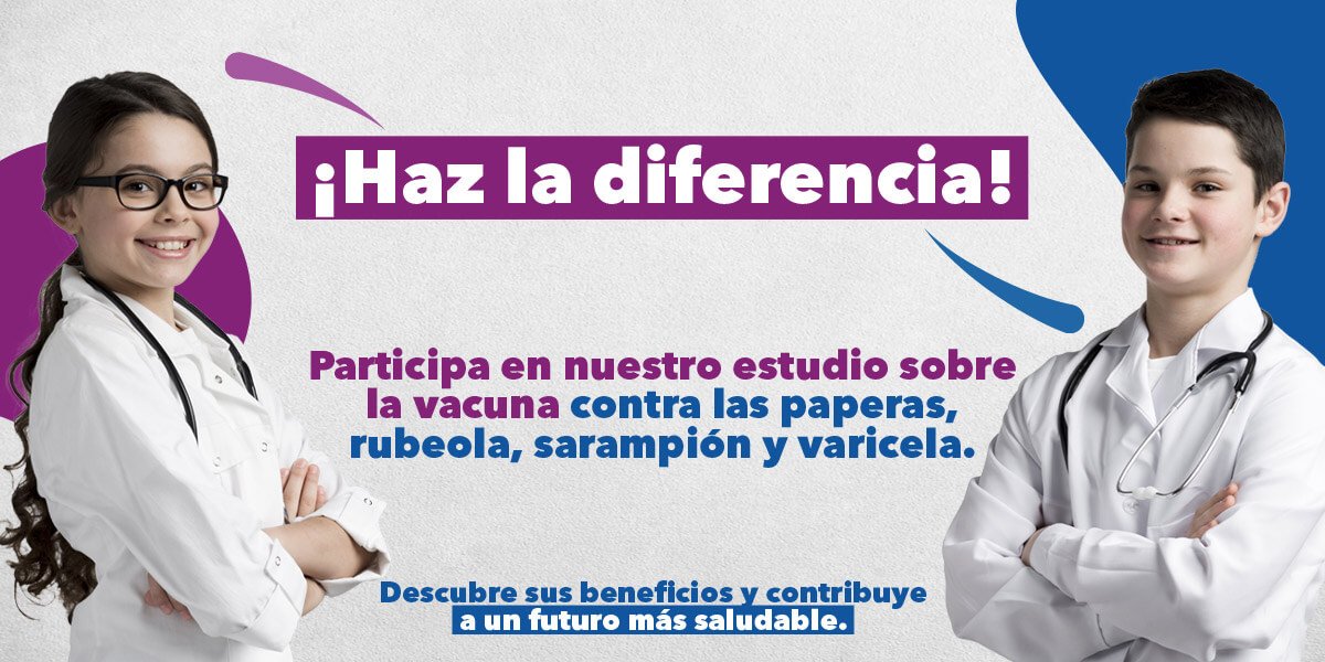 Estudio vacuna contra las paperas, la rubeola, el sarampión y la varicela